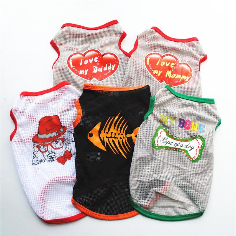 

Carton Suit Cosplay Dog Clothes 5 Styles Elastic Vest Puppy T-Shirt Coat Accessories Apparel Costumes Pet Clothes for Dogs Cats