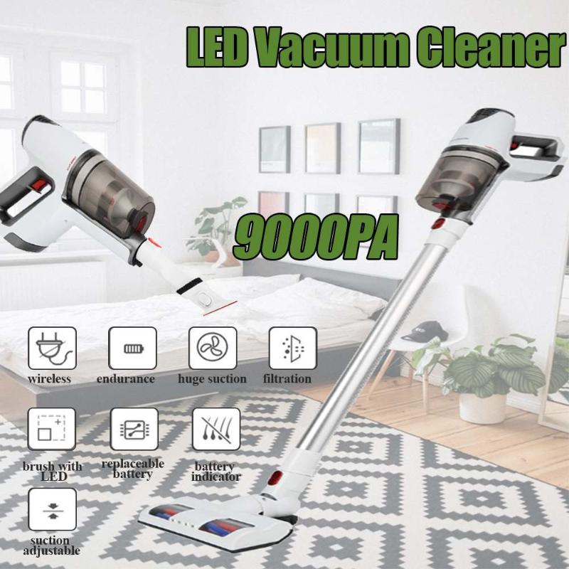 

9000 PA LED Handheld Wireless Vacuum Cleaner Portable Cordless Cyclone Filter cleaner Dust Collector for home car Carpet Sweep