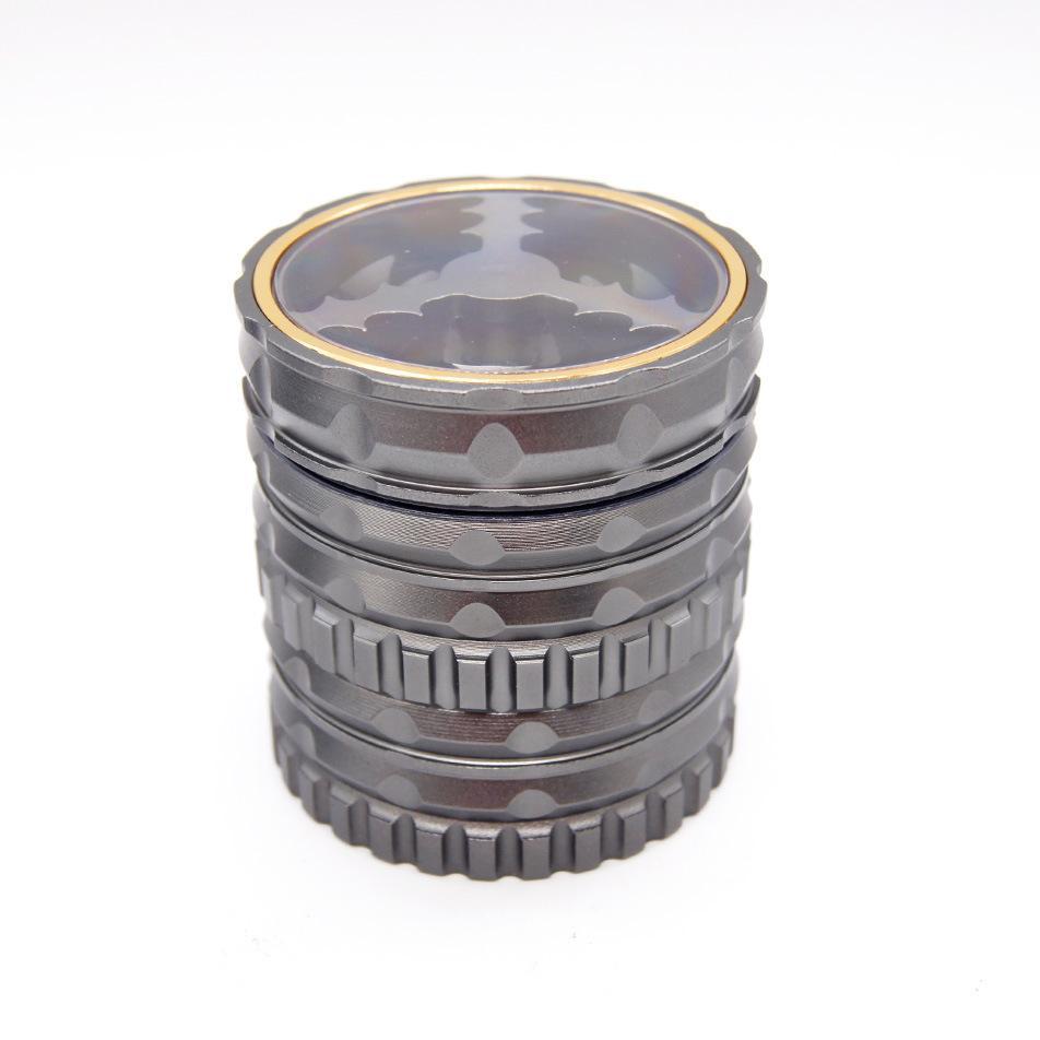 

smoking Nice Herb grinders 2.5 Inches 5 layers Aluminum Alloy Spice Mill Crusher smoke accessories Manual tobacco grinder