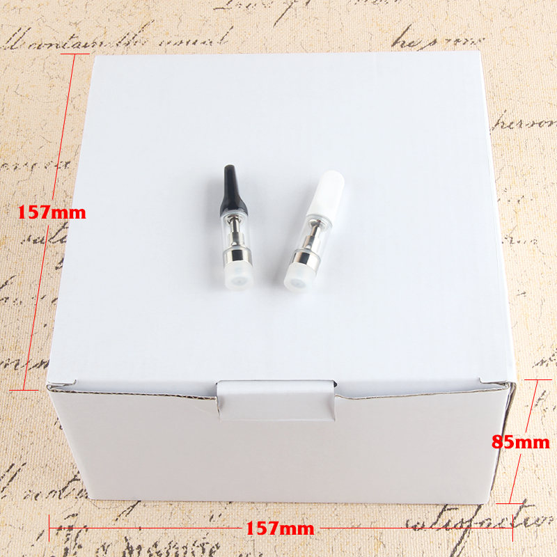 

TH205 Vape Cartridges Atomizers 1ml Empty Vapes Cartridge Thick Oil Ceramic Mouthpiece Glass Tanks 510 Vaporizers