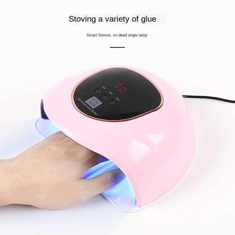 

72w nail lamp high-power UV nail LED phototherapy machine quick-drying baking lamp with LCD display, A124-2