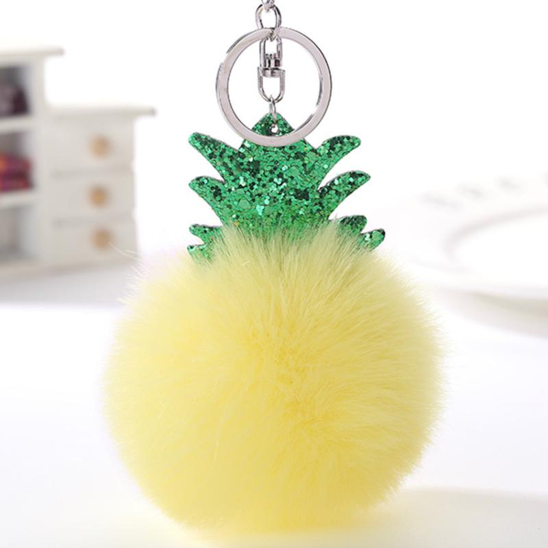 

Trinket Pom Poms Keychains Faux Fur Keychain Fluffy Key Chains Trinkets Pom Keychain Christmas tree charms Accessory