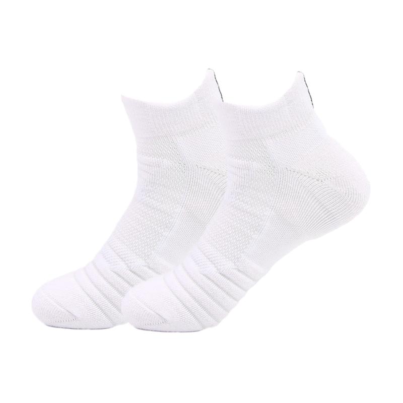 

Men Daily Training Cycling Outdoor Activities Sweat Absorbing Non Slip Soft Ski Elastic Thicken Jogging Sport Socks Running, White eu39-45