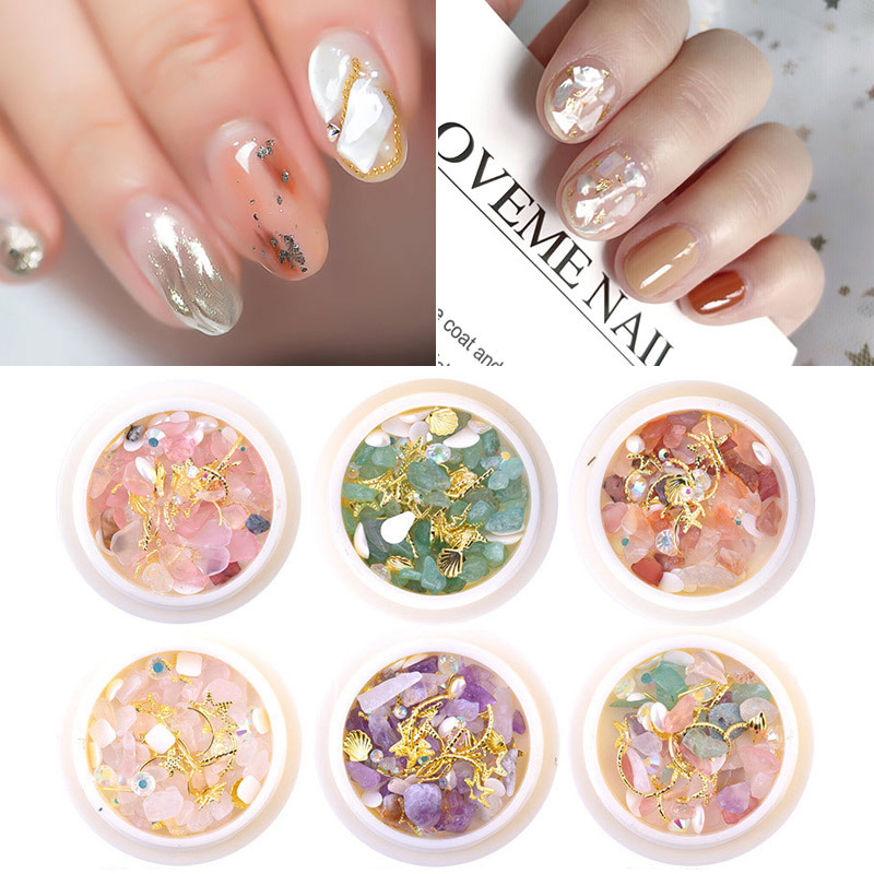 

1 Box 3D Nail Art Decoration Mixed Size Nail Bead Rhinestone Colorful Carnelian Irregular Rivet Accessories DIY Tools
