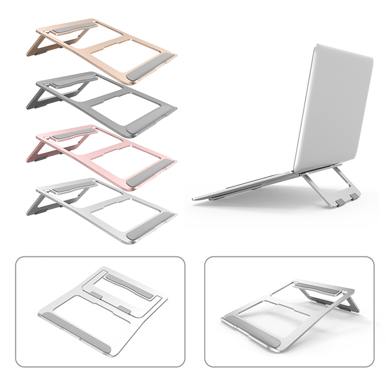 

Portable Laptop Stand Aluminium Foldable Notebook Support Base Holder Adjustable Bracket Laptop Computer Accessories C26