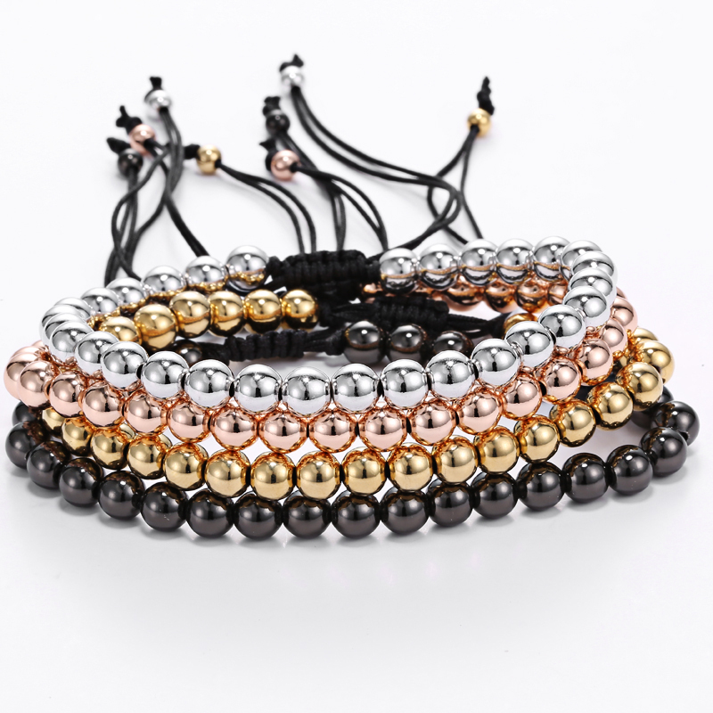 

Charm Gold Bracelets Men Rose Gold Stainless Steel Energy Bracelet for Women Couple Lover Fashion Jewelry 2020 Drop Shipping