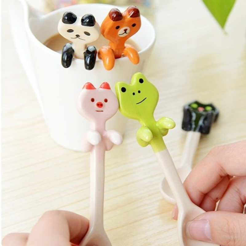 

Cute Ceramic Spoon Cat Coffee Spoon Ice Cream Candy Flatware Dessert Scoop Kitchen Supplies