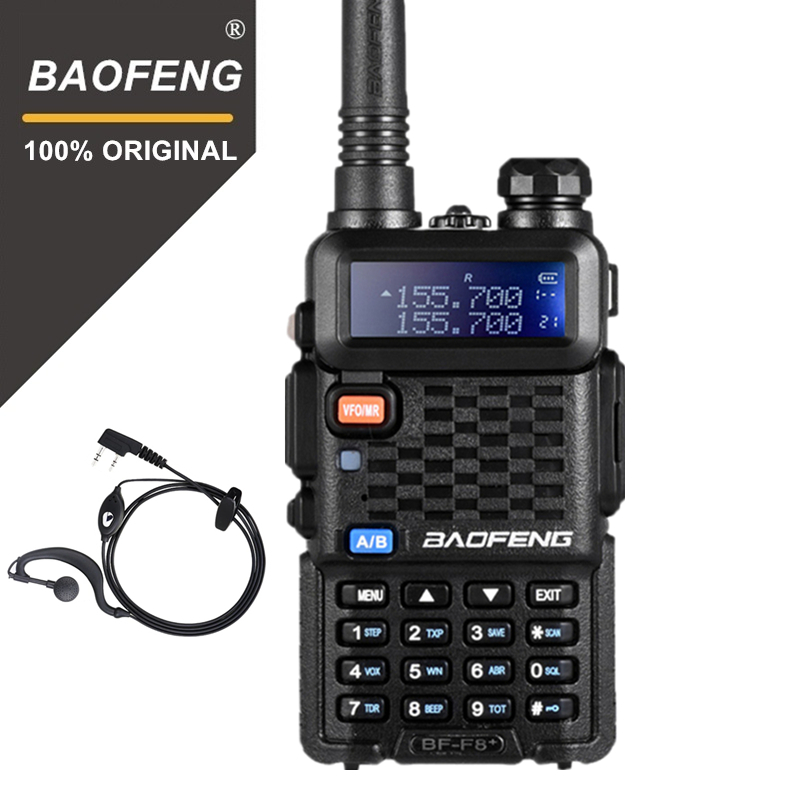 

100% Original BaoFeng F8+ Upgrade Walkie Talkie Two Way Radio Dual Band Outdoor Long Range VHF UHF Ham Transceiver