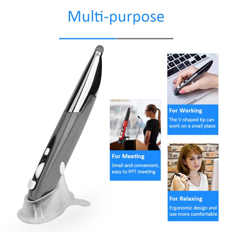 

2.4Ghz Wireless penmouse Optical Touch-pen Mouse 800/1200/1600DPI Ergonomic Wireless Mouse Pen with Stylus Function Handwriting