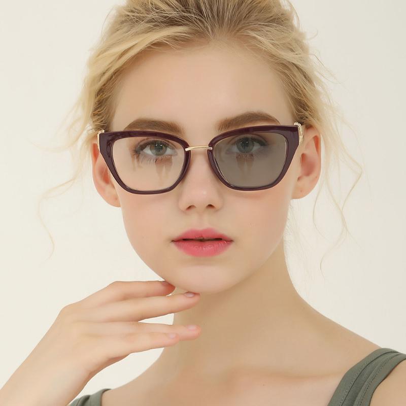

diamond Progressive Multifocal glasses Transition Sun Photochromic Reading Glasses Women See Near Far diopt FML