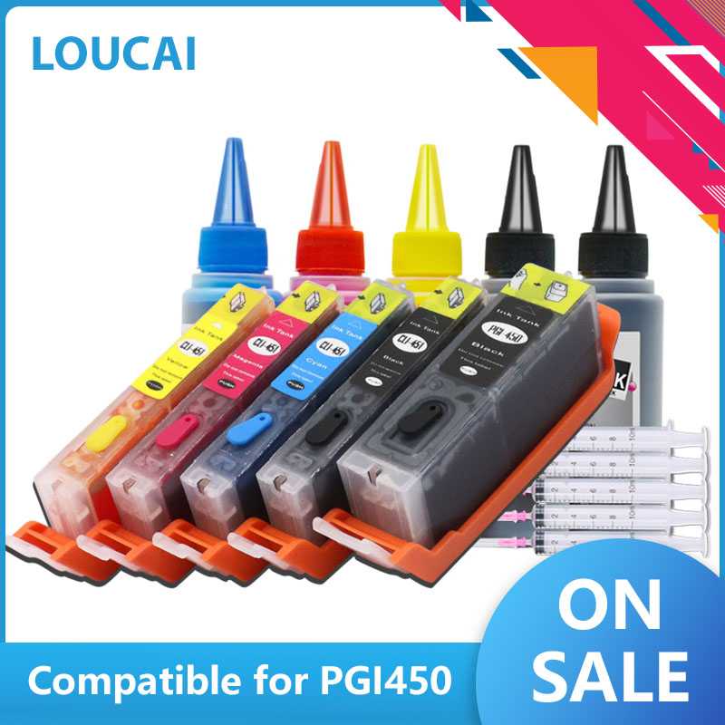 

Refillable ink cartridges PGI-450 CLI-451 For Canon PIXMA IP7240 MG5440 MG5540 MG6440 MG6640 MG5640 MX924 MX724 IX6840 printer