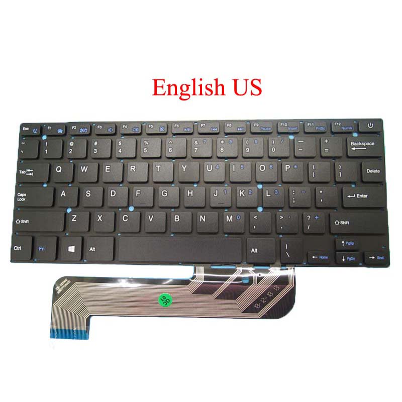 

Laptop RU US UK LA PL Keyboard For Irbis NB44 XK-HS002 MB27716023 Latin Polish Russia United Kingdom English black New