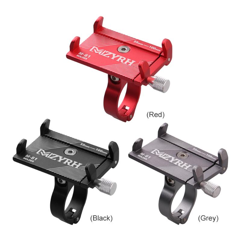 

Aluminum Bicycle Phone Holder Adjustable Support Mountain Electric Bike GPS Mobile Phone Stand Smartphone Mount Bracket