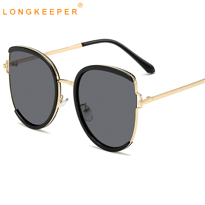 

New Oversized Cat Eye Sunglasses Women Brand Designer Luxury Big Frame Gradient Sun Glasses Female UV400 gafas de sol mujer