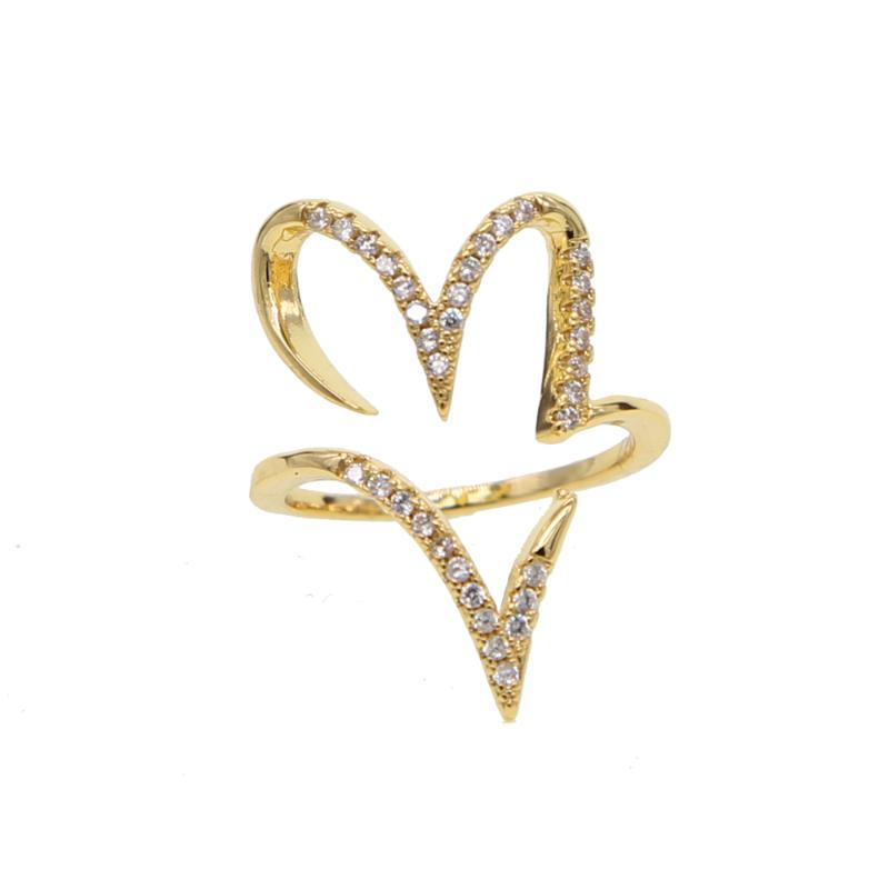 

Open heart resizable women fashion rings lover gift wholesale drop shipping jewelry