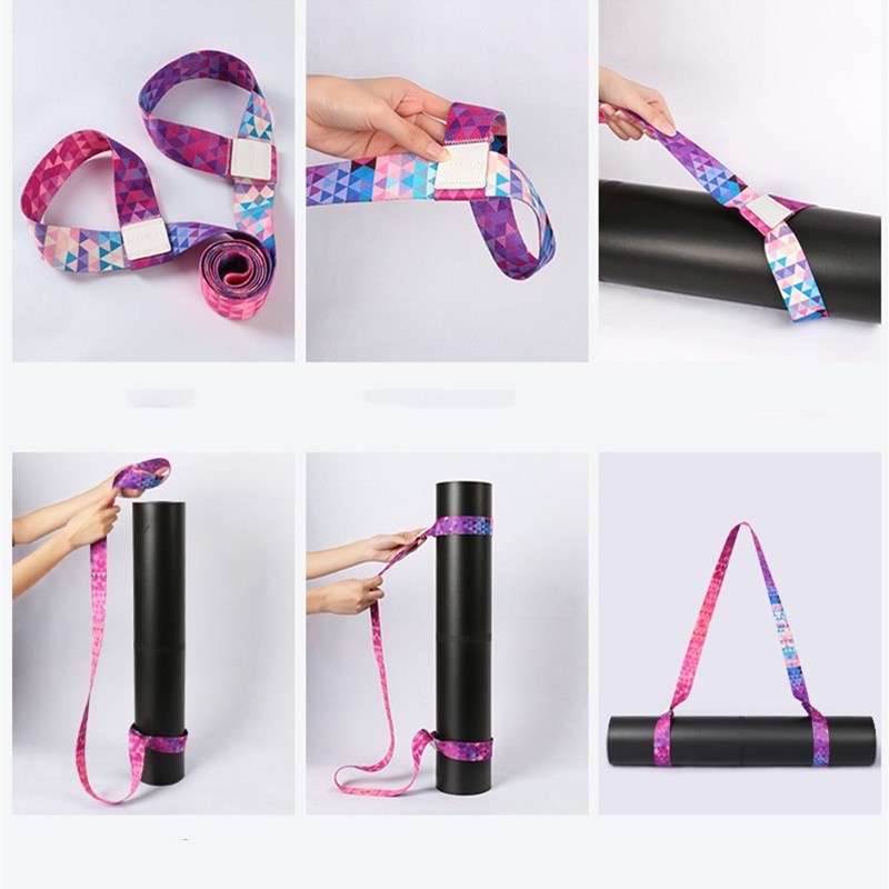 

High Quality Yoga Mat Strap Belt Adjustable Sports Sling Shoulder Carry Belt Exercise Stretch Fitness Elastic Yoga Gym, Red