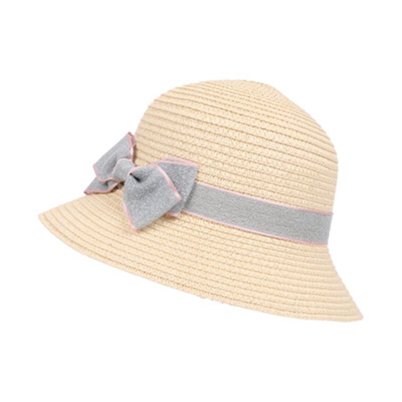 

Flat Eaves Sunshade Unisex Straw New Weave Children Sun Hat, Blue