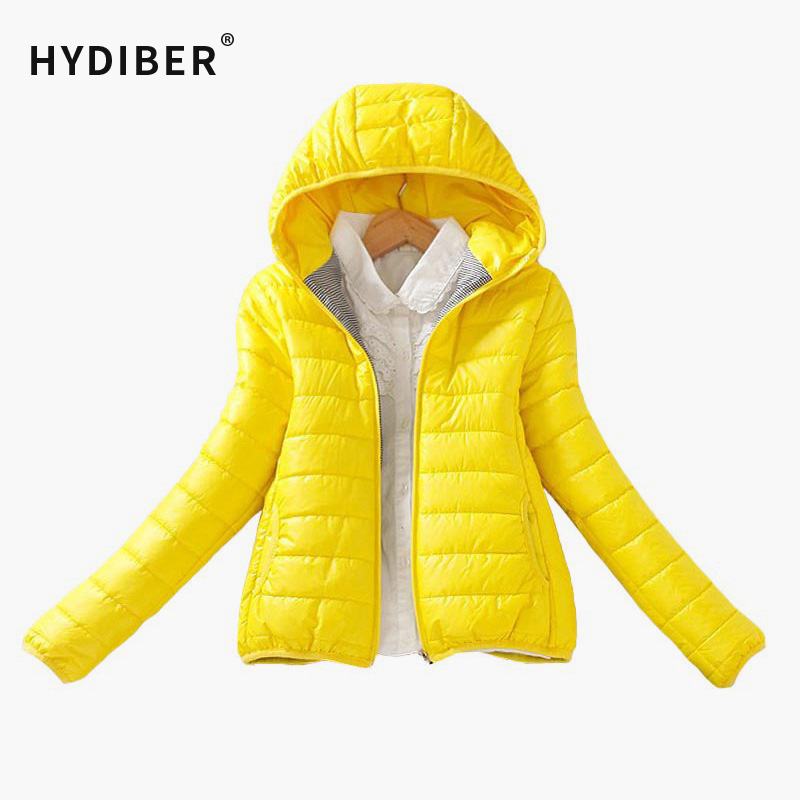 

Solid Color Zipper Hooded Women Spring Jacket 2020 New Fashion Autumn Winter Slim Warm Ladies Coats Plus Size Outerwear, Red