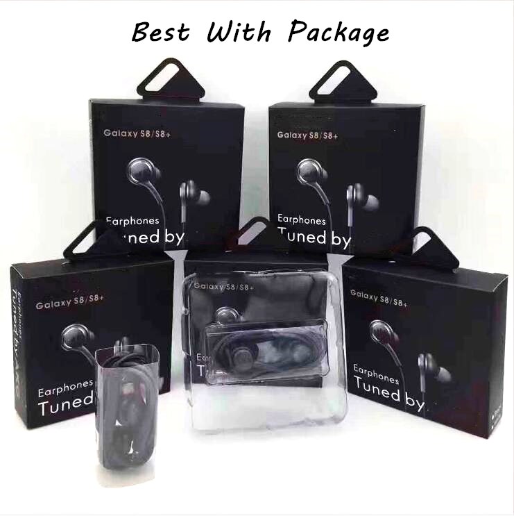 

Original OEM quality S8 headset in ear headphones earphone With Remote Mic 3.5mm plug for s8 s9 s7 With packaging, Black