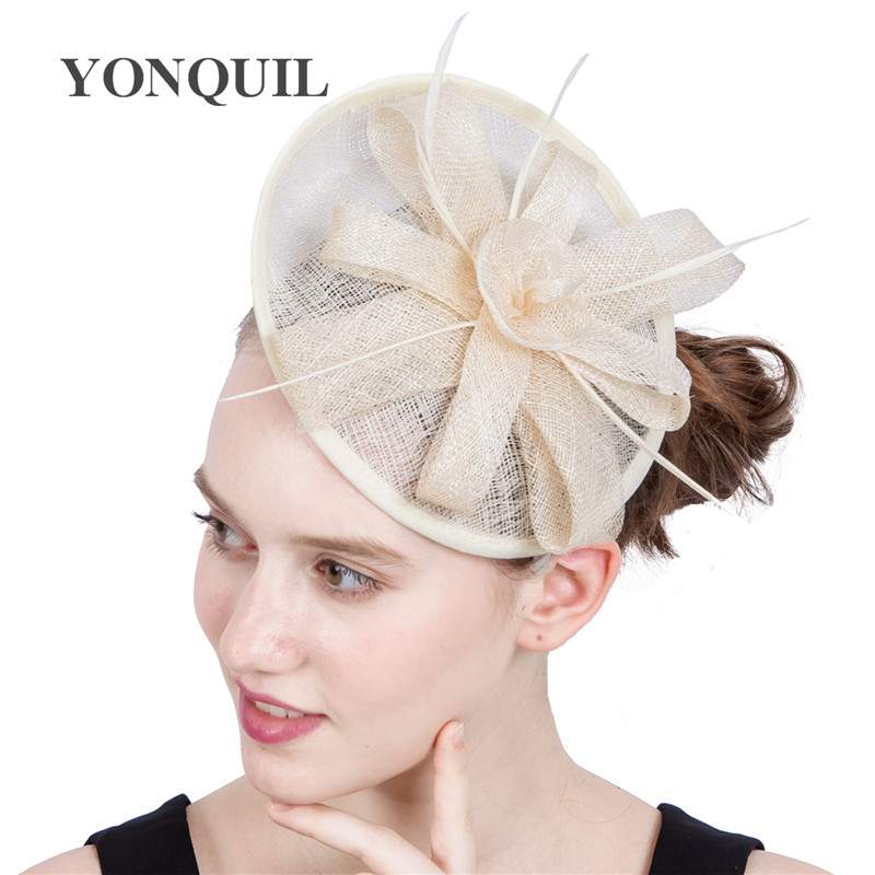 

New arrival Charming red Women Lady Classic Fascinator Hair Simplicity Pillbox Hat sinamay Cocktail Party Wedding Church headwear SYF208