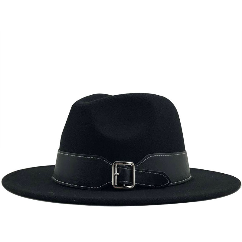 

2020 Autumn winter wool men's fedoras women's felt hat Ladies sombrero jazz Male bowler hat outdoor vintage top hats large size, Deep grey