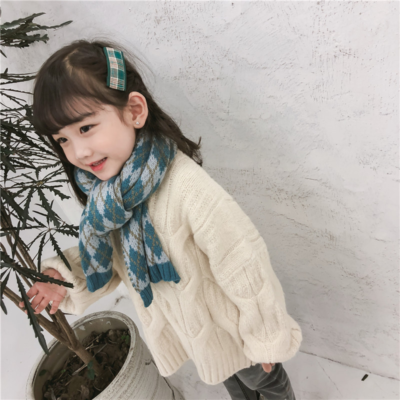 

MANBOY 2020 autumn and winter children lovely scarf boy and girl wool scarf 8 colors size: 21*138cm