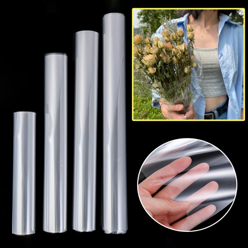 

50mX54cm Versatile Wide Plain Clear Florist Craft Cellophane Roll Film Wrap Hamper Gift Film Wrapping Easy To Use