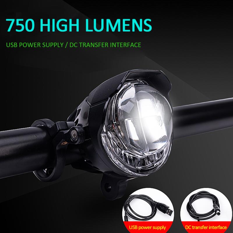 

LD28 USB Rechargeable Bike Light T6 LED Bicycle Headlight 750LMs IP4 Waterproof 3 Modes Front Light Cycling Bike Accessories