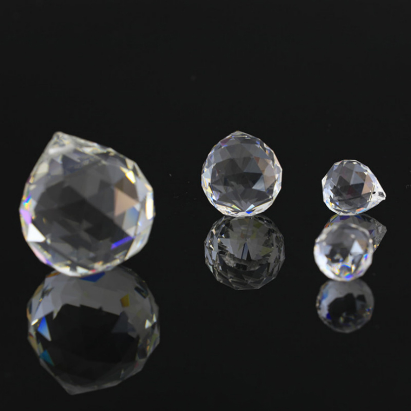 

20mm/30mm/40mm 1 Piece Clear Crystal Faceted Balls Crystal Hanging Pendant For Wedding Decoration Best Selling