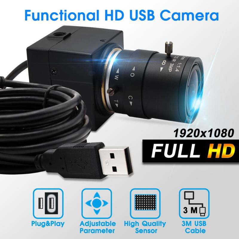 

CCTV 2.8-12mm Varifocal lens Full hd 1080P CMOS OV2710 30fps/60fps/120fps Industrial usb camera UVC for android ,linux,windows