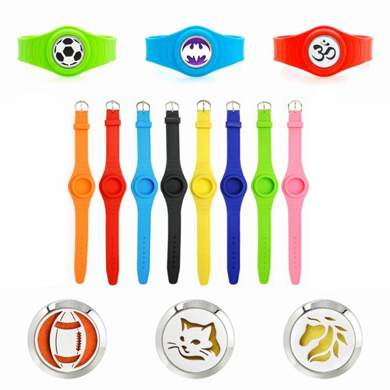 

Hot soccer Horse head Adjustable Mosquito Repellent Bangle Diffuser locket Silicone Kids Bracelets 10Pads
