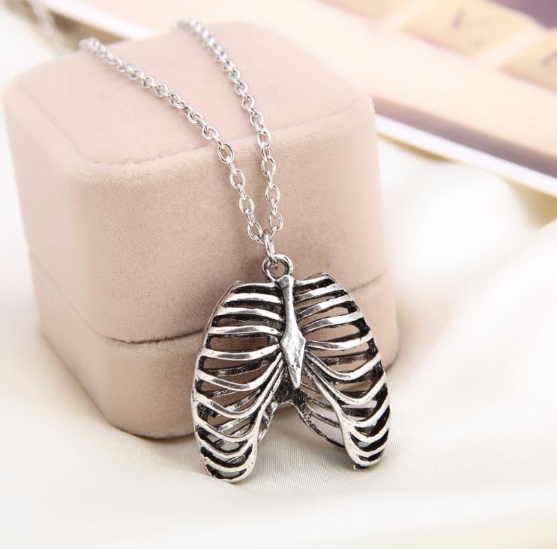 

Chains Freeshiping The Human Body Chest Anatomy Pendant Necklace