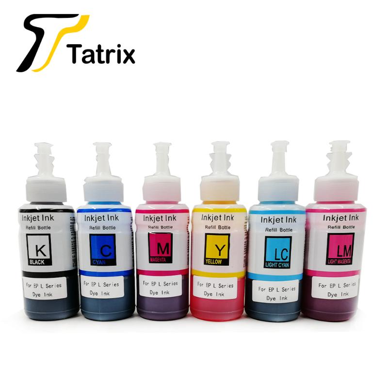 

Tatrix Refill Dye Ink bottle Refill Ink For L Series printer For L100 L110 L200 L210 L300 L350 L355 L550 L555 L800 L801
