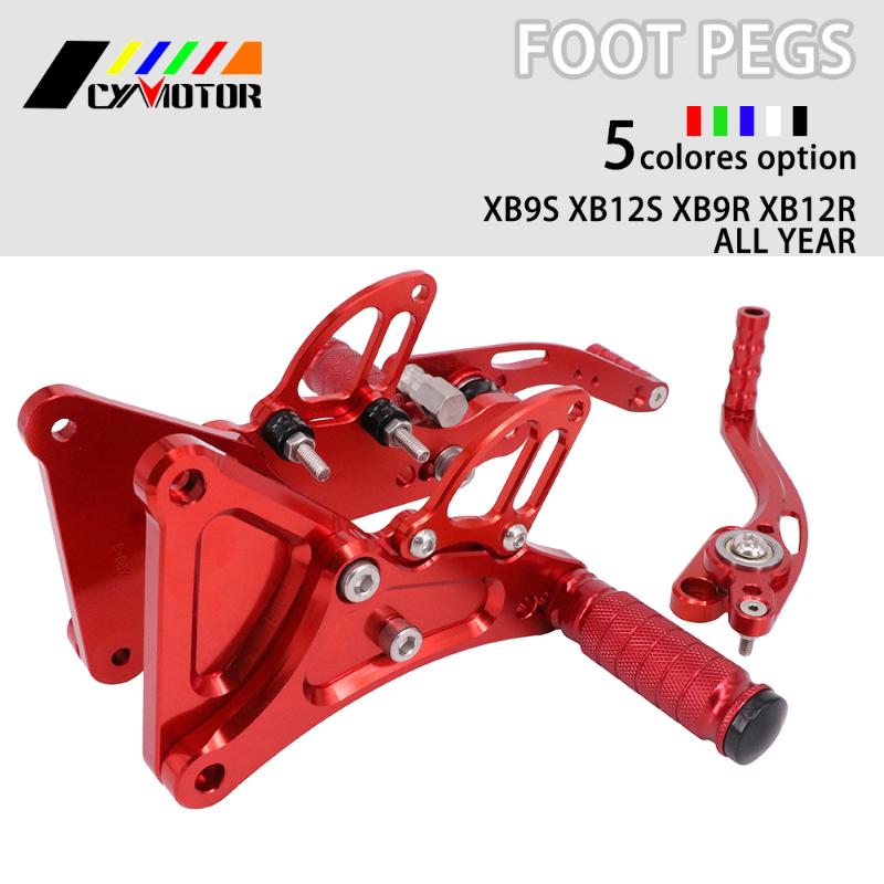 

Motorcycle Accessories CNC Adjustable Footrests Foot Rests Pedal Pegs Footpegs For Buell XB9S XB12S XB9R XB12R XB 9S 12S 9R 12R
