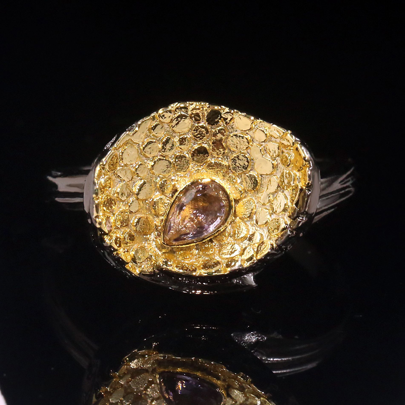 

Italian creativity Waterdrop Zircon Party rings for women Top quality Black Gold Ladies Girls Anniversary gift Jewelry Wholesale