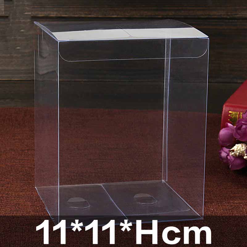 

DIY Crafts Pen Necklace Package Poly Boxes Weeding Favor Small Gifts Storage Clear Plastic PVC Box Wholesale 10pcs pvc cute box