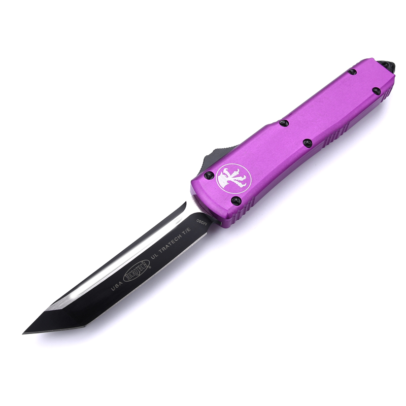 

purple A5 CNC automatic knives Benchmade knife t6061 handle CNC VG10 steel OUT pocket knife BM3300 Camping tactical Survival Hunting knife