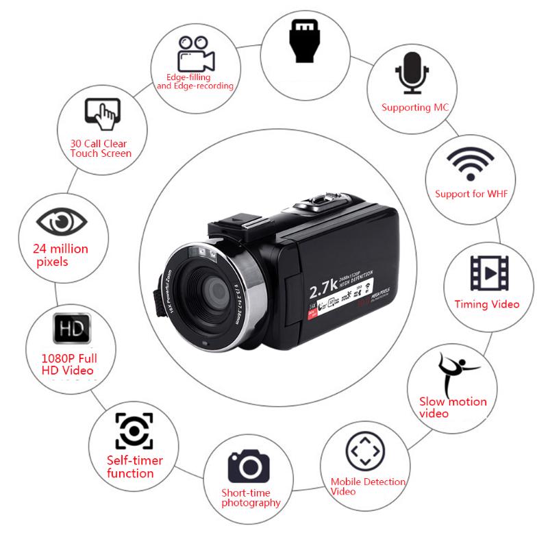 

Video Camcorder Camera Full HD 1080P Vlog Camera Digital Zoom