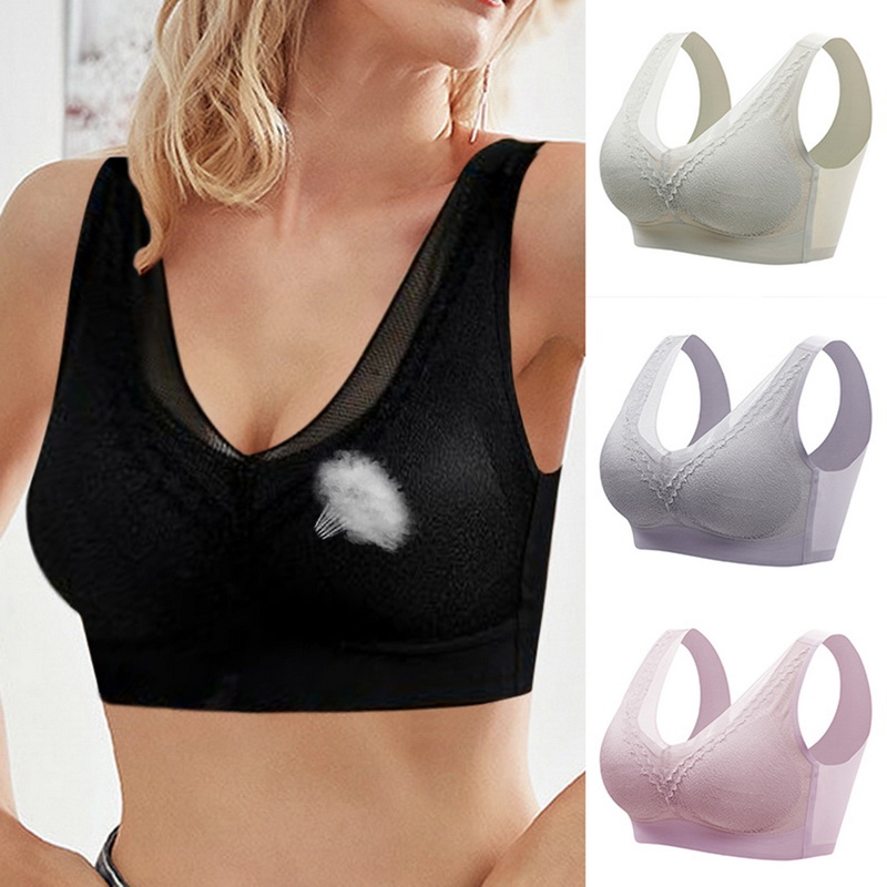 

Seamless underwear full Wing lace Picture foam-latex Seperate Cup sexy beauty back NO steel ring vest one-piece bra, Burgundy