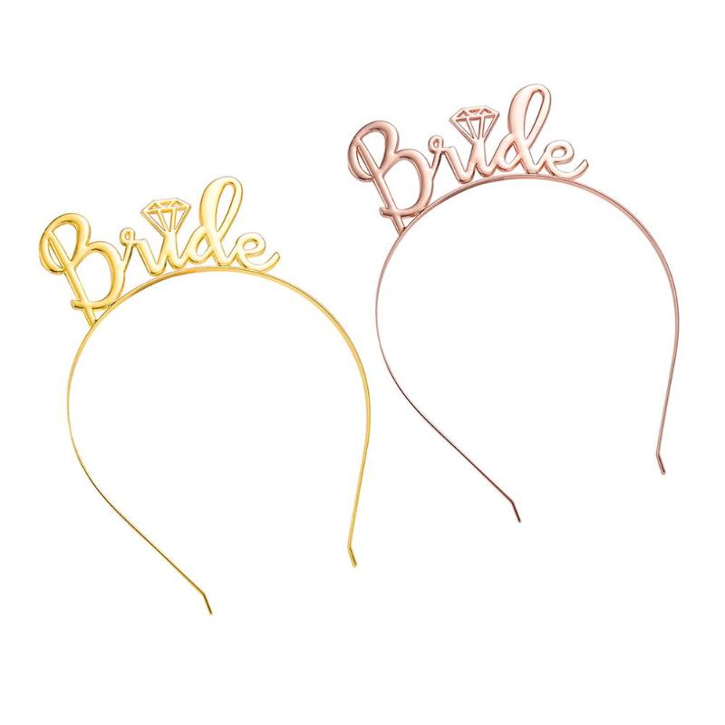 

TOPATY Rose Gold Diamond Ring Bride To Be Wedding Hair Accessories Bridal Shower Hen Party Bachelorette Party Favor