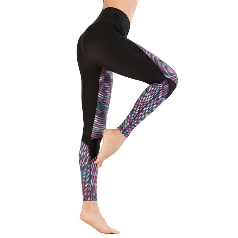 

Summer Womens Diversified Yoga Pants Leggings Fashion Solid High Waist Leggings Tight Sports Casual Yoga Pants Clothing New, Black