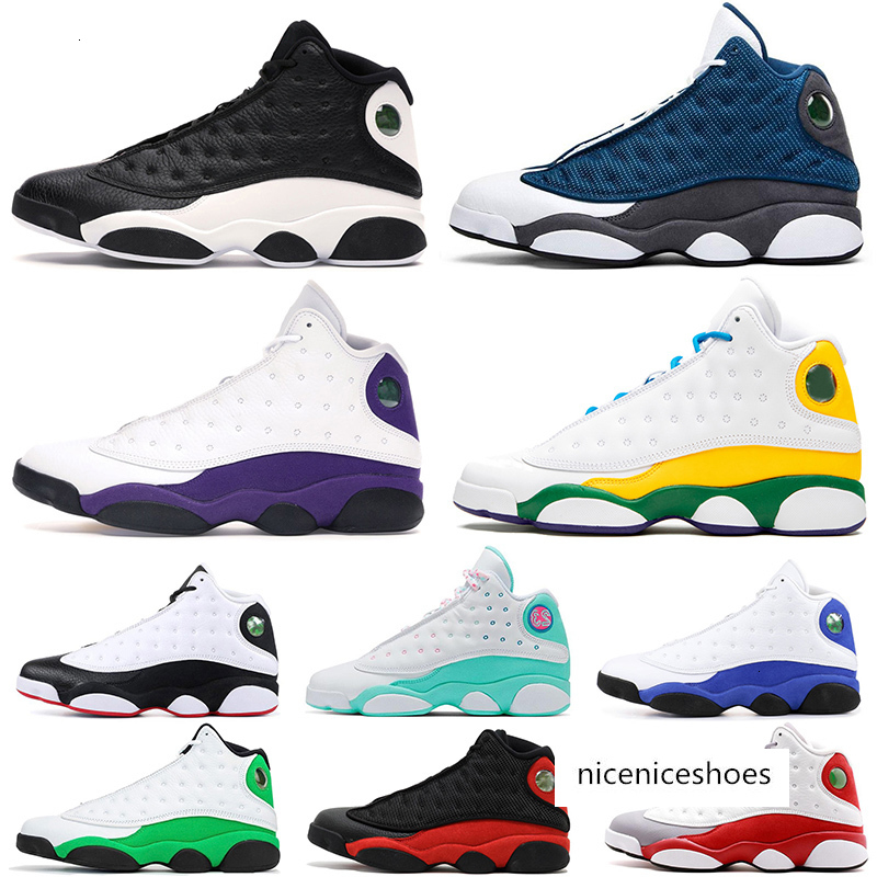 

13 Flint New Bred Chicago Lucky Aurora Green Playground Retro Men Basketball Shoes 13s Reverse He Got Game Melo Dmp Sneakers