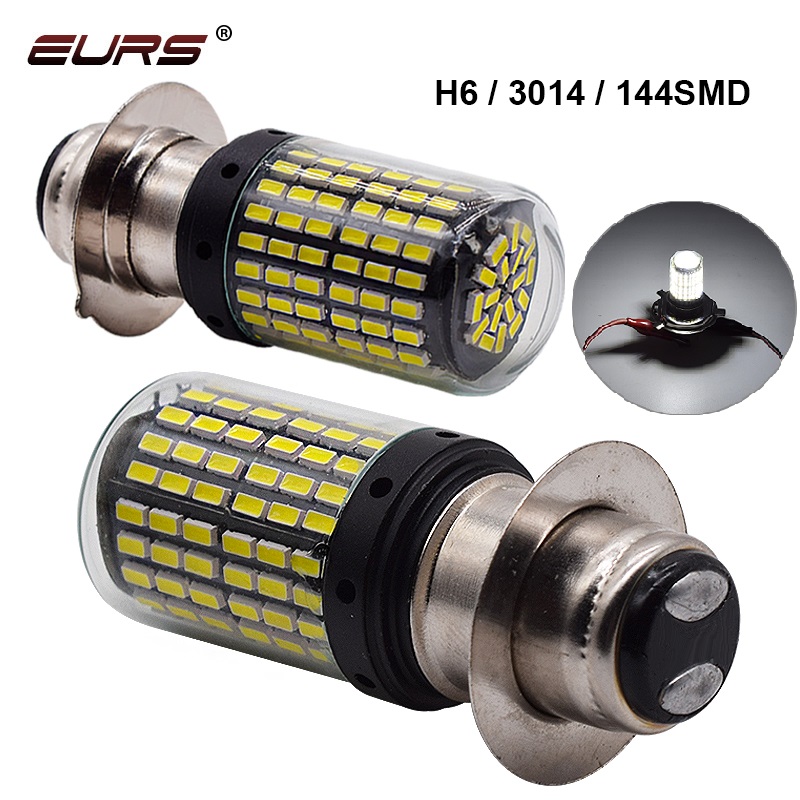 

EURS H6M H4 led 144smd P15D Fog Lights for Led Cars Work Light for motorcycle Fog Lamp motor headlights car accessories headlamp