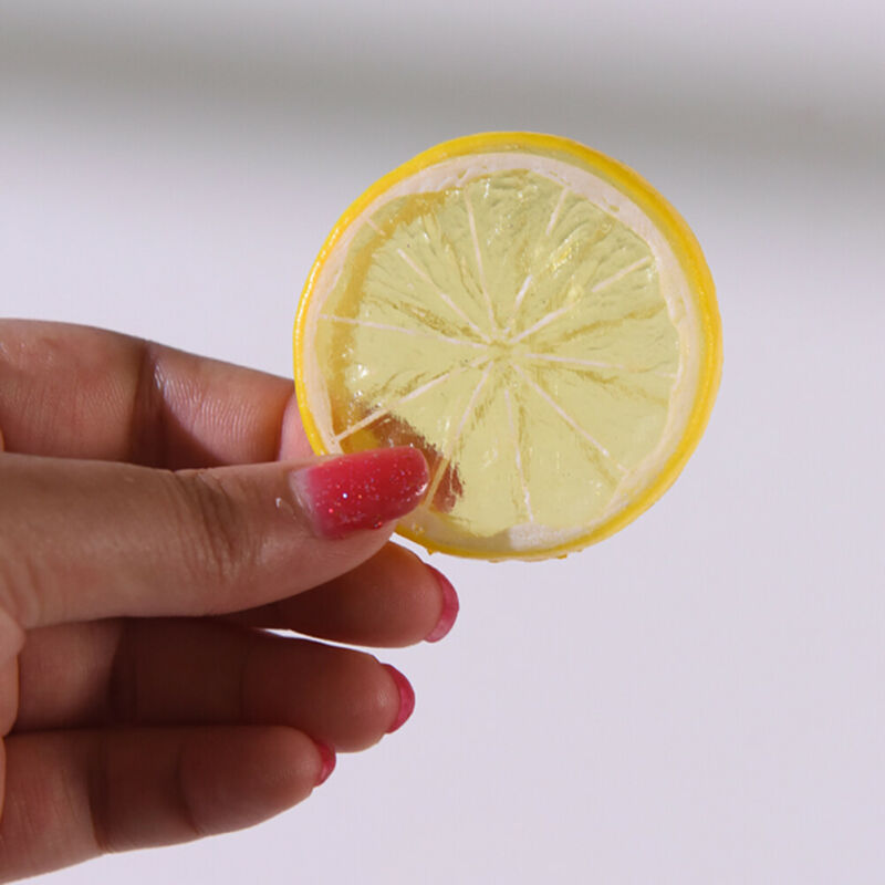 

10pcs Fake Slice Foam Artificial Fruit Simulation Gift Decorate Lifelike, Green