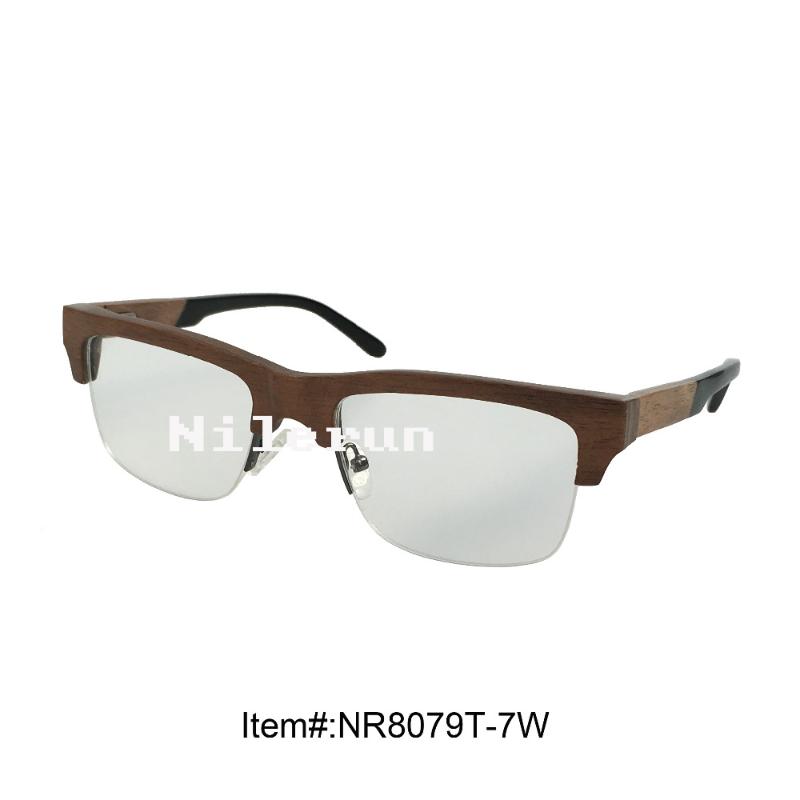

high quality walnut wood optical glasses