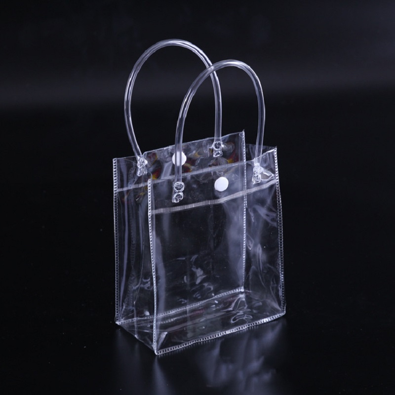 

PVC Clear handbags Gift bag Makeup Cosmetics Universal Packaging Plastic Clear bags Customizable size and LOGO