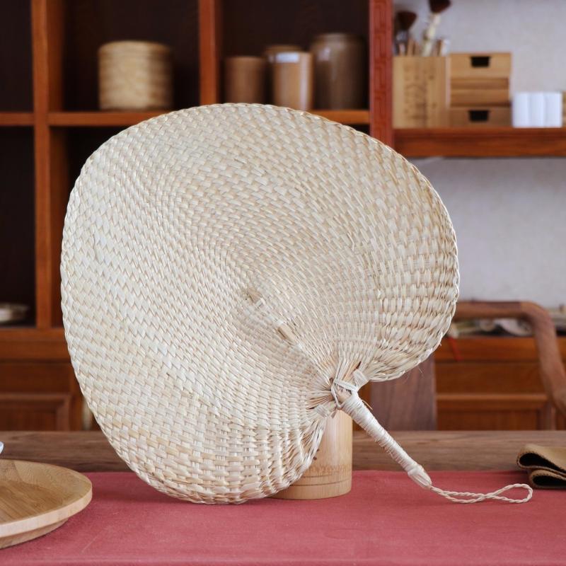 

Handmade Natural Palm Hand Fan Party Bridal Wedding Decor Gift Straw Wicker Summer Vintage Baby Mosquito Repellent Manual Fans