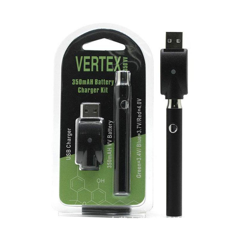 

Vertex LO VV Preheat Battery E Cigarettes Kits Co2 Oil Vaporizer O Pen Preheating Batteries 350mah Fit 510 Cartridge Vape Pen Battery