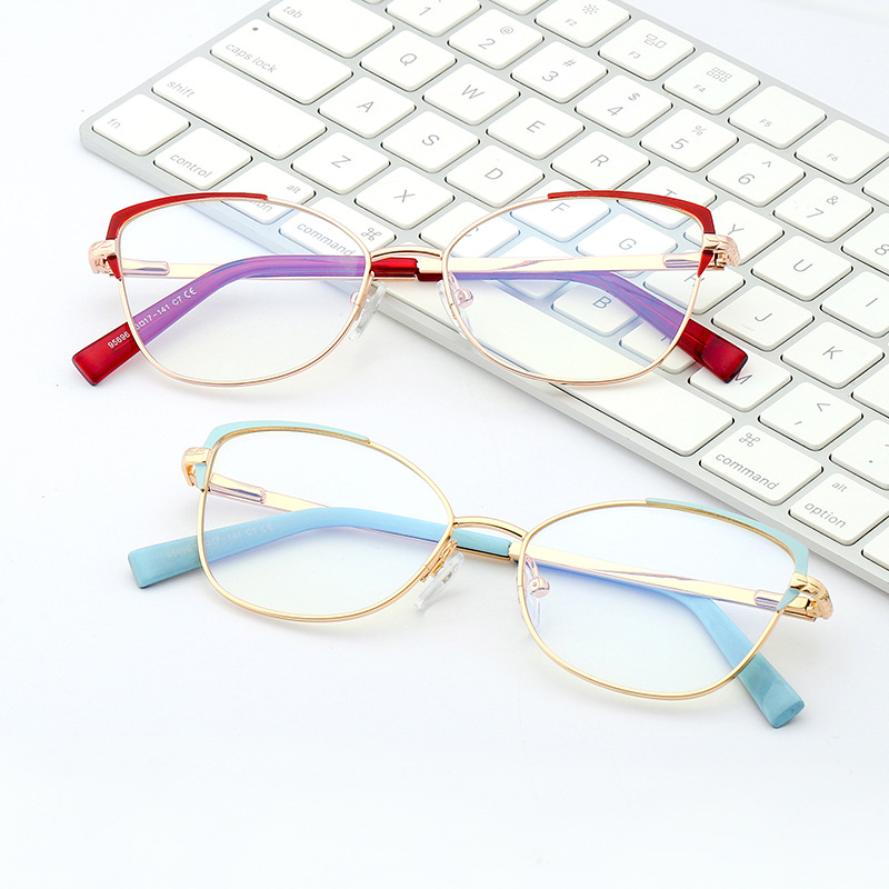 

Fashion Big Frame Cat Blue Light Blocking Glasses Frames Women Brand Design Optical Computer Eyeglasses with box FML