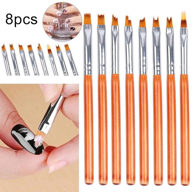 

8pcs Double Head Professional Nail Art Dotting Tool Painting Brush Dotting Pen UV Gel Polish Brush Nail Art Picker Pen